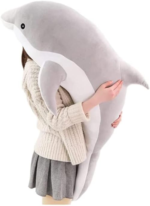 Kekeso Delfin Plüschtiere Schöne Gefüllte Weiche Tier Umarmungskissen Delphin Puppen für Kinder(120c