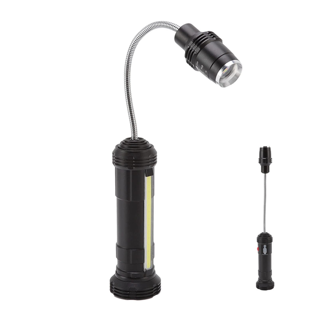 Grilllicht mit Seitenlampe, Flexibles Schwanenhals-Grilllicht, Magnetfuss, Wasser- und hitzebeständi
