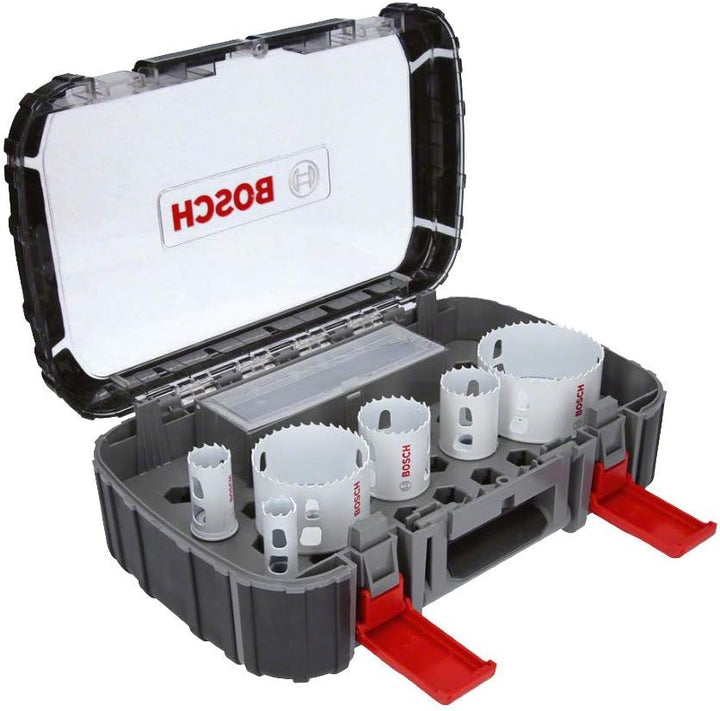 Bosch Professional 9 tlg. Lochsäge Progressor for Wood & Metal Set Elektriker (für Holz und Metall,