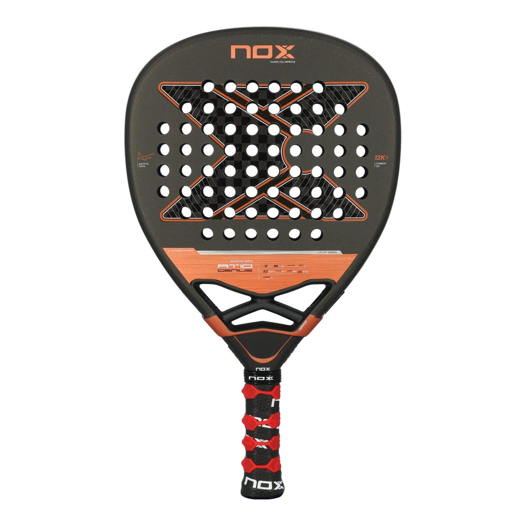 Nox At10 Genius Attack 12k by Agustin Tapia Padel Racket 360-375 gr