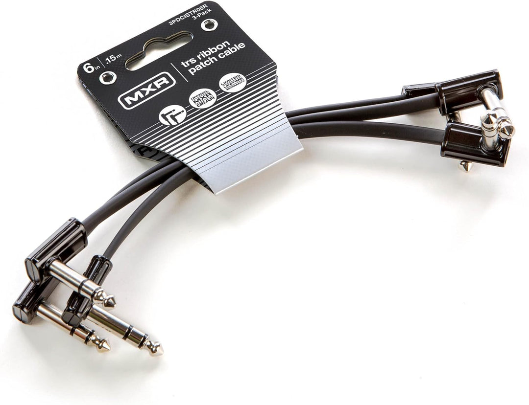 JIM DUNLOP MXR 3PDCISTR06R 3pcs 3pcs 3pcs TRS Patch Cable 6" (1/4") angled
