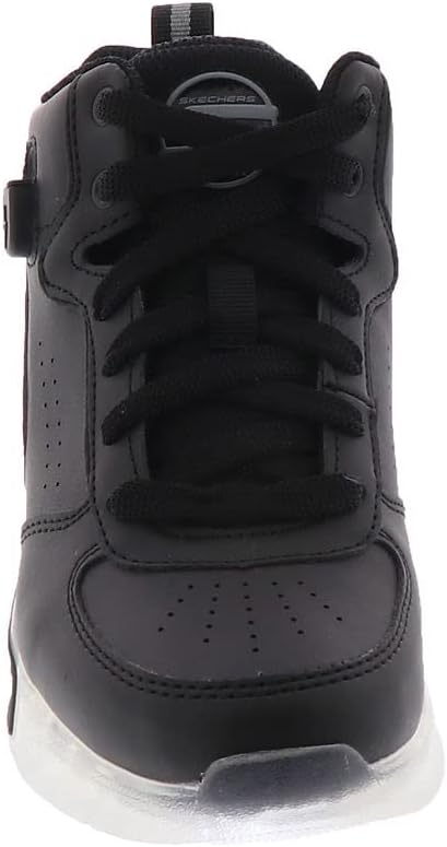 Skechers Jungen 400620l Schwarz Sneaker, Schwarzer Synthetischer Goldrand