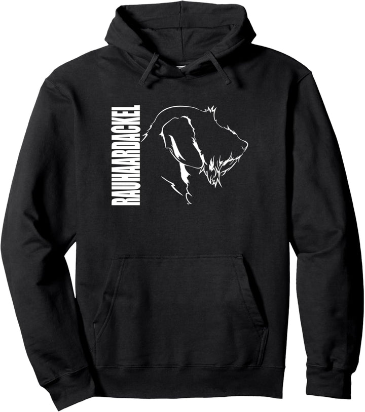 Rauhaardackel Profil Hunderasse Hund Hunde Pullover Hoodie