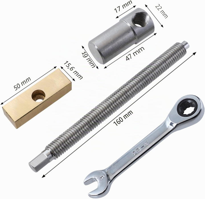 2 Stück extra lange Bank-Hundeklemmen für 19mm Loch, DIY Holzbearbeitung, verstellbare Schreibtisch-