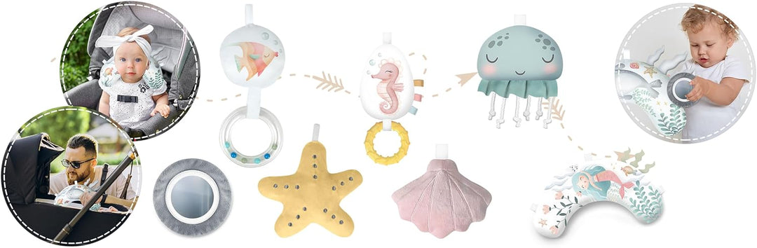 Nukido Spieldecke Mit Spielbogen Baby Spielmatte Babyspieldecke Krabbeldecke 7 Spielzeuge Und Kissen