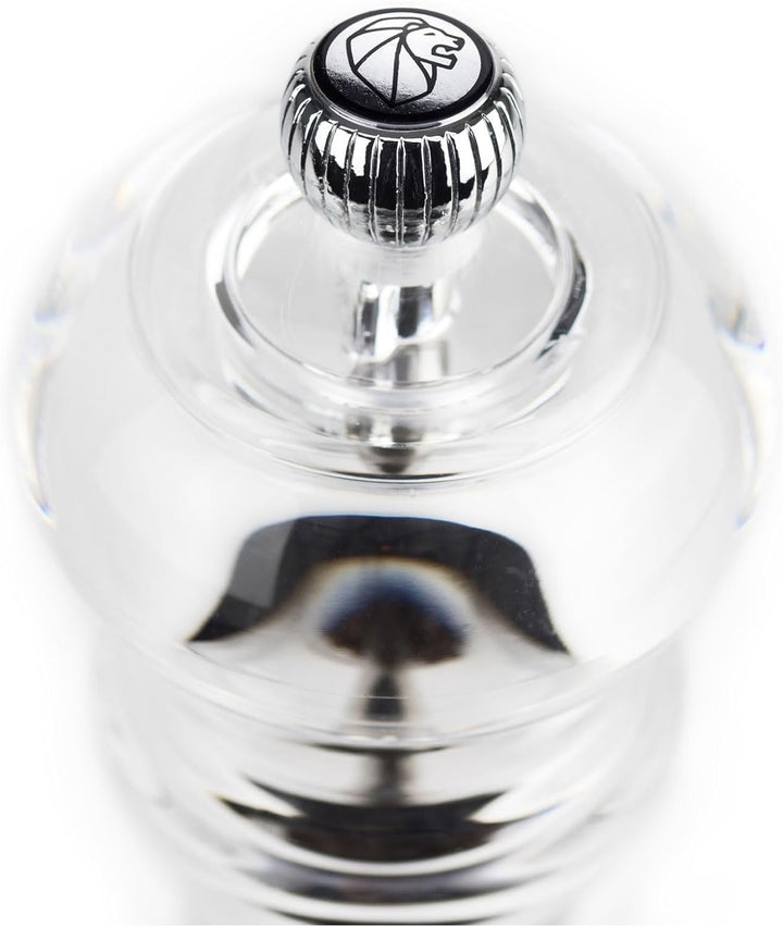 Peugeot Nancy Manuelle Pfeffermühle, Klassische Mahlgradeinstellung, Höhe: 30 cm, Acryl, Transparent