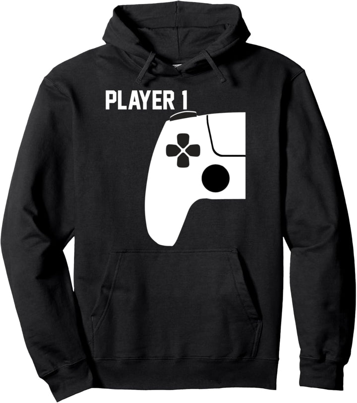 Player 1 Gamerin Zocken Konsole Video Game Spieler Zockerin Pullover Hoodie