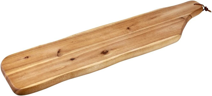 KESPER | Servierbrett Akazienholz XL 71–85 cm mit Lederband | 2819513 | Masse: 71–85 × 17 cm | Holzs