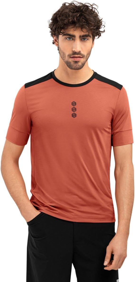 SIROKO - Gravel Technisches T-Shirt Tushar - M - Lehm/Schwarz