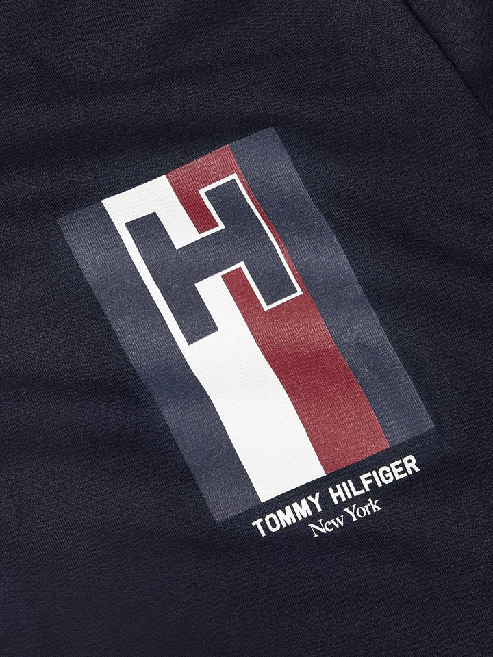 Tommy Hilfiger Herren H Emblem Tee Mw0mw33687 Kurzarm T-Shirts XXL Grosse Grössen Tall Blau (Desert