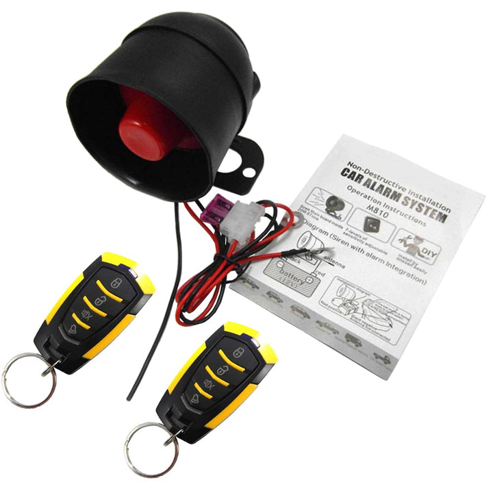 Riloer 810-8131 Universal Auto Alarm Vibration Auto Diebstahlsicherung Gerät Auto Alarm Zubehör Auto
