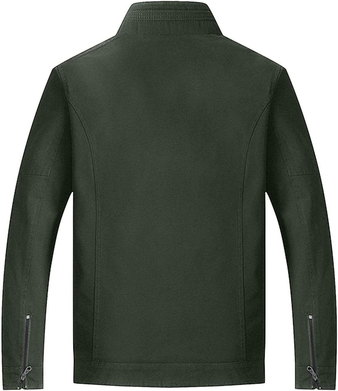 Zhiyao Fleece Cardigan Zip Jacke Herren Winterjacke Lässiger Stehkragen Warm Plus Samt Dicker Mantel