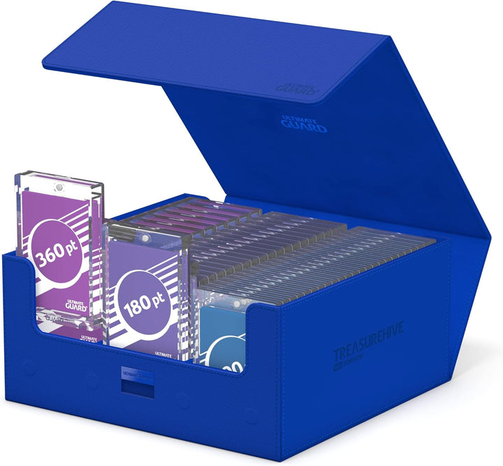 Ultimate Guard Unisex-Adult Treasurehive 90+ Xenoskin Kartenbox 252 x 252 x 125 mm Blau, 252 x 252 x