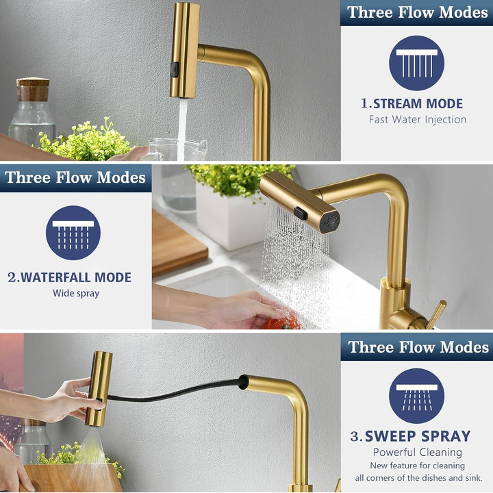 TIMACO küchenarmatur ausziehbar Wasserhahn Küche 360° Schwenkbar Mischbatterien für Küche Armatur Ei