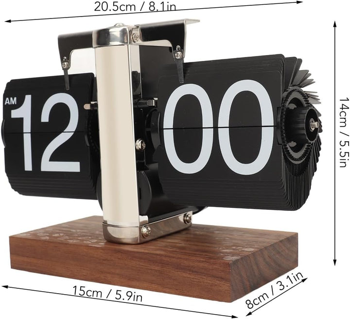 Flip Uhr Retro Digitale Wanduhr Batterie betrieben Tischuhr Grosse Zahlen Sichere Basis Kreative Fli