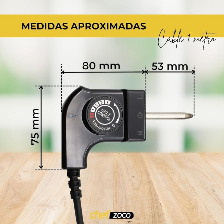 Kabel für Grillplatte, Thermostatkabel für Elektrobügeleisen, Thermostatstecker für Küche, elektrisc