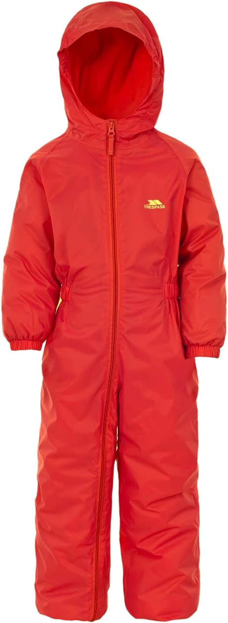 Trespass Unisex Baby Tropfenform Regenanzug 6-12 Monate signalrot, 6-12 Monate signalrot