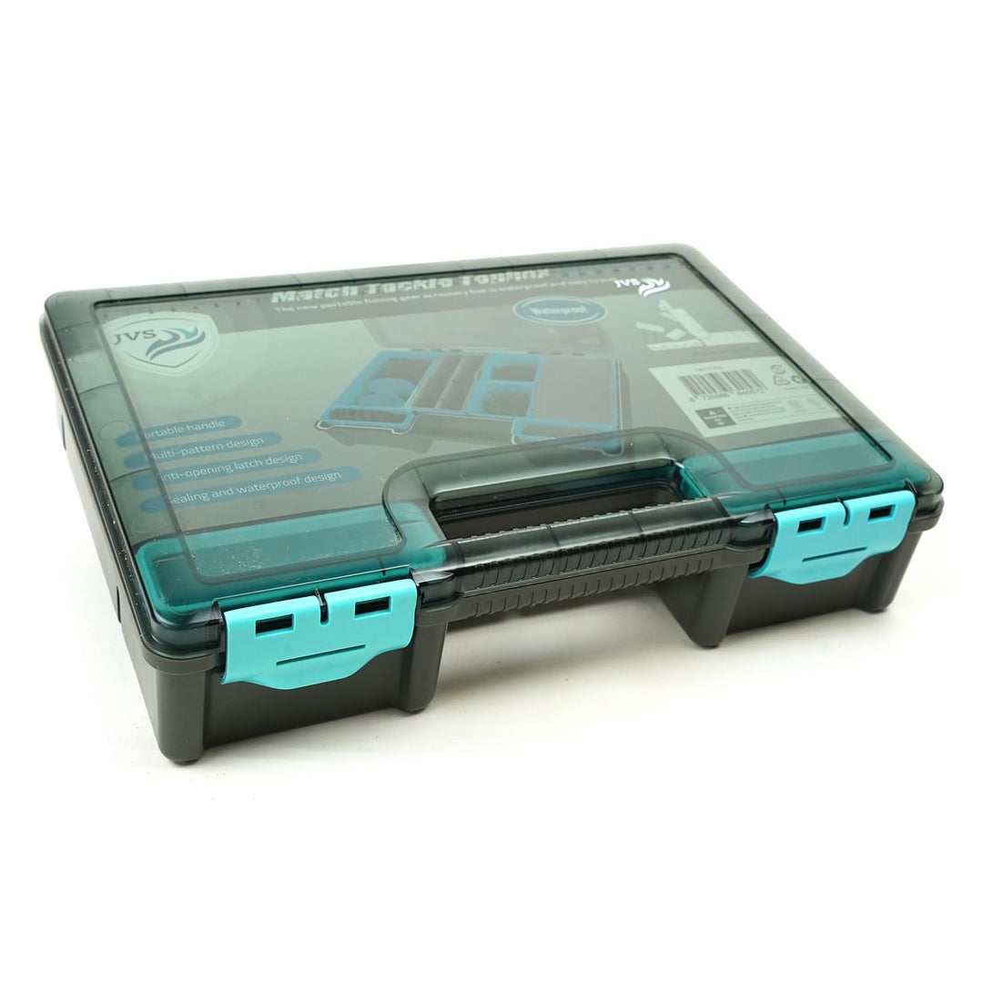 JVS Match Tackle Topbox Waterproof 35x25x8cm - Fischkoffer - Feeder Box - Aufbewahrungsbox - Tackleb