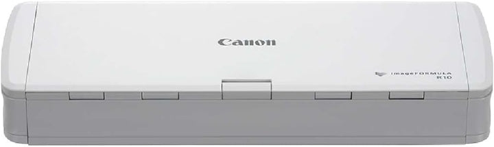 Canon R10 imageFORMULA Scanner Dokumentenscanner Mobil (Duplex Einzug, 600 DPI, eingebaute Plug und