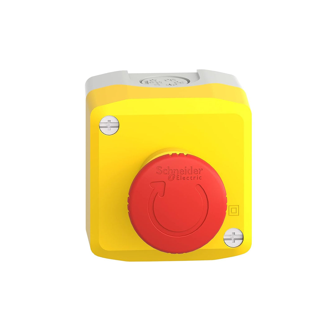 Schneider Electric - Aufbaugehäuse XAL-K, Not-Halt/Not-Aus-Funktion, 1S+1Ö, XALK178E, Rot Gelb