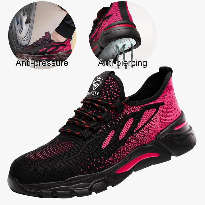 NuCamper Sicherheitsschuhe Arbeitsschuhe Herren Damen Stahlkappenschuhe Sneaker Leicht Atmungsaktive