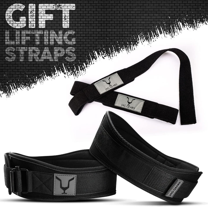 JAG Gewichthebergürtel Herren und Damen - Auto Lock Lifting Belt mit Zughilfen Bodybuilding für Kraf
