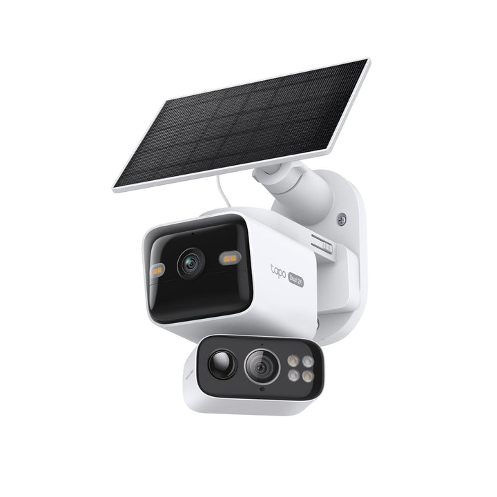 Tapo C645D KIT Solar Überwachungskamera Aussen mit Akku | 2K Dual-Objektiv | 165° Winkel + 6mm Objek