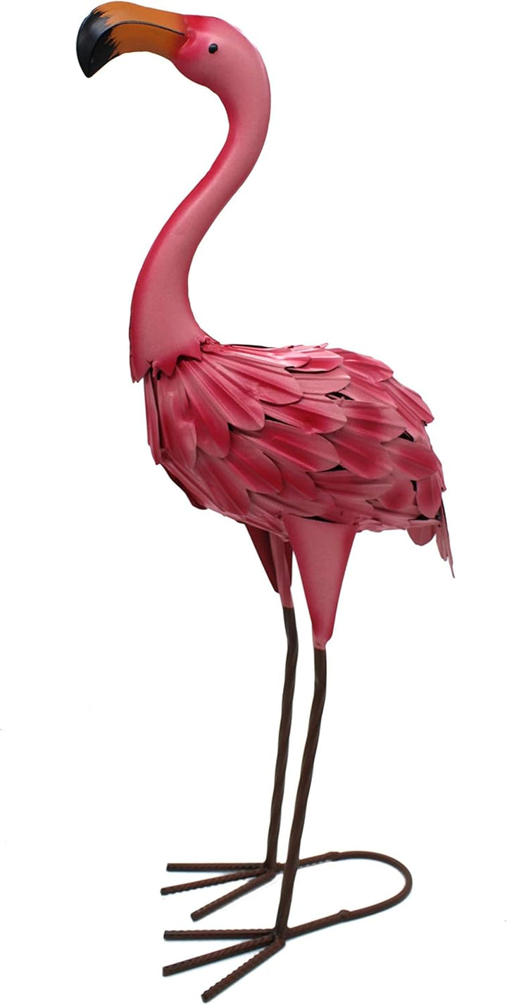 DARO DEKO Metall-Figur Flamingo 1 Stück - L - 22 x 54cm, 1 Stück - L - 22 X 54cm