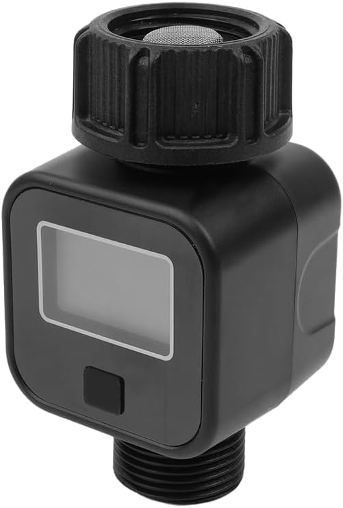 Wasserzähler, Wasserzähler mit 3/4 Zoll Standardgewinde, geeignet für Gartenschlauch/Wohnmobil/Rasen