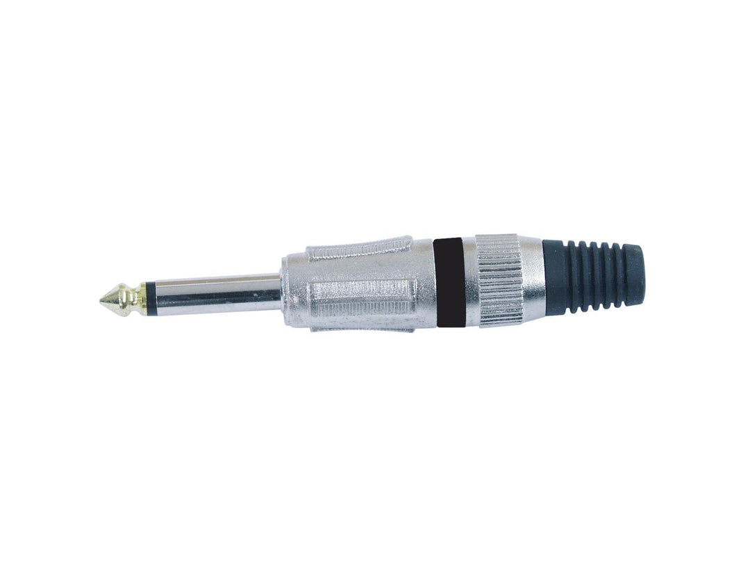 OMNITRONIC Klinkenstecker 6,3 mono sw ROAD 10x | Hochwertige Metallausführung