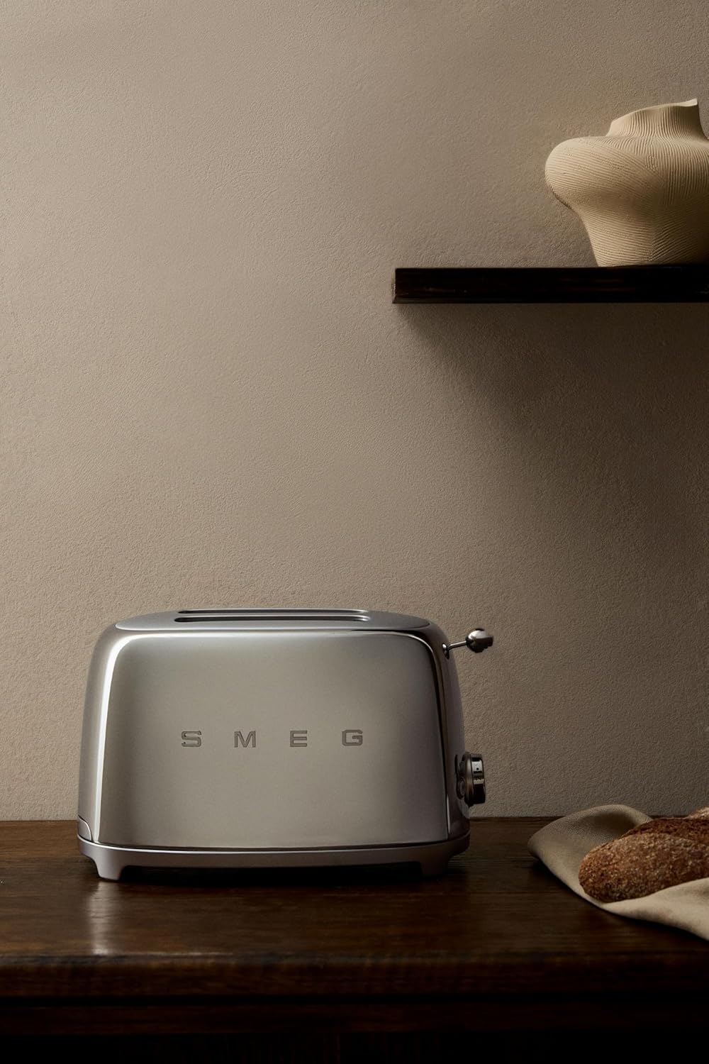 SMEG - Torradeira 2 Tostas TSF01SSEU, Silber