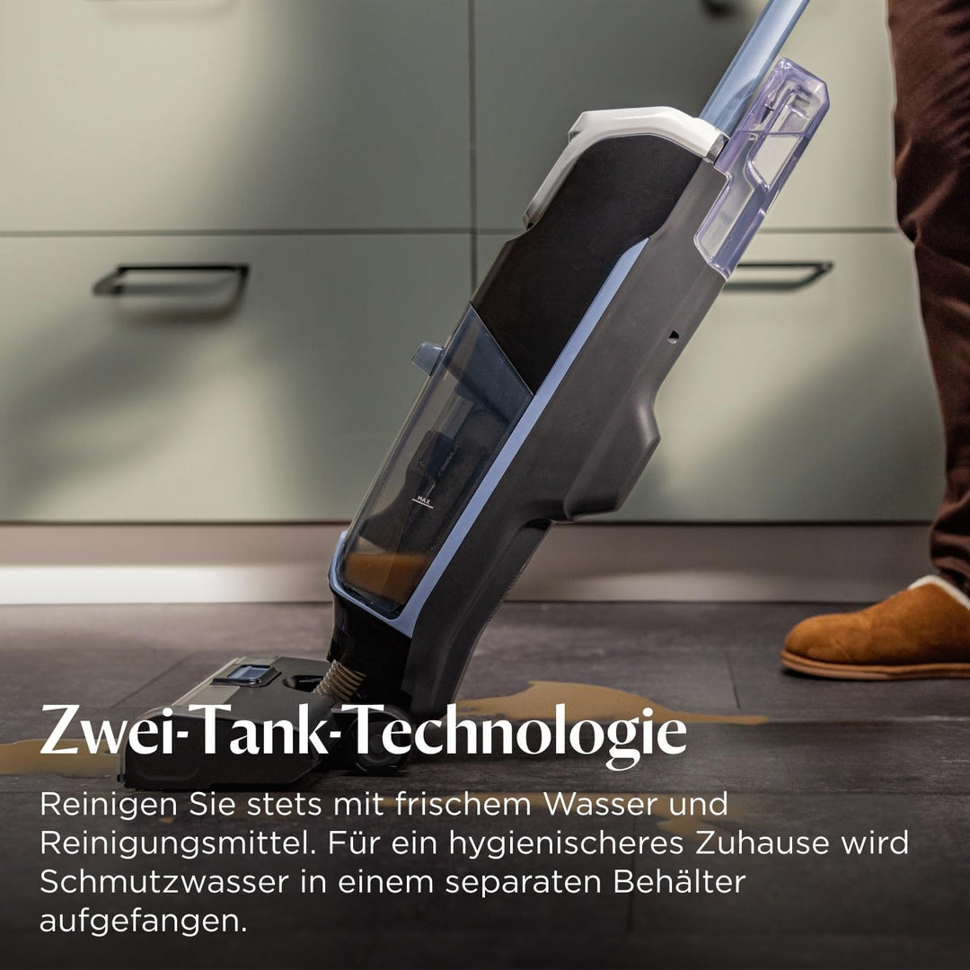 Bissell CrossWave Edge Cordless, kabelloser Staubsauger mit Wischfunktion, leistungsstarke Reinigung