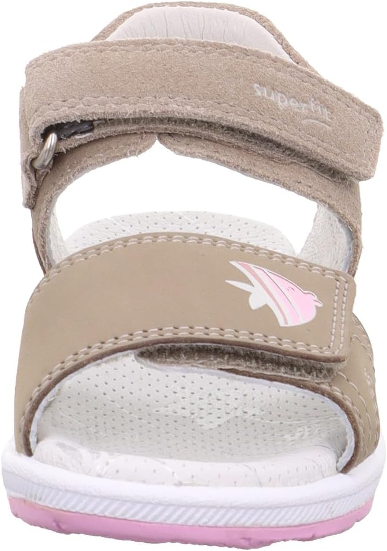 Superfit Mädchen Emily Sandale 26 EU Beige Rosa 4000, 26 EU Beige Rosa 4000