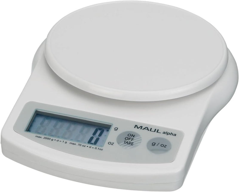 Briefwaage MAULalpha mit weiss 2000 g, weiss 2000 g