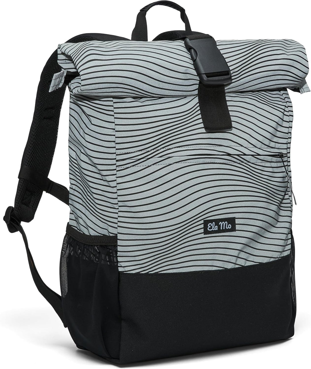 Ela Mo Rucksack Damen - Rolltop schön u. durchdacht - Laptop Rucksäcke für Frauen - Anti Diebstahl T