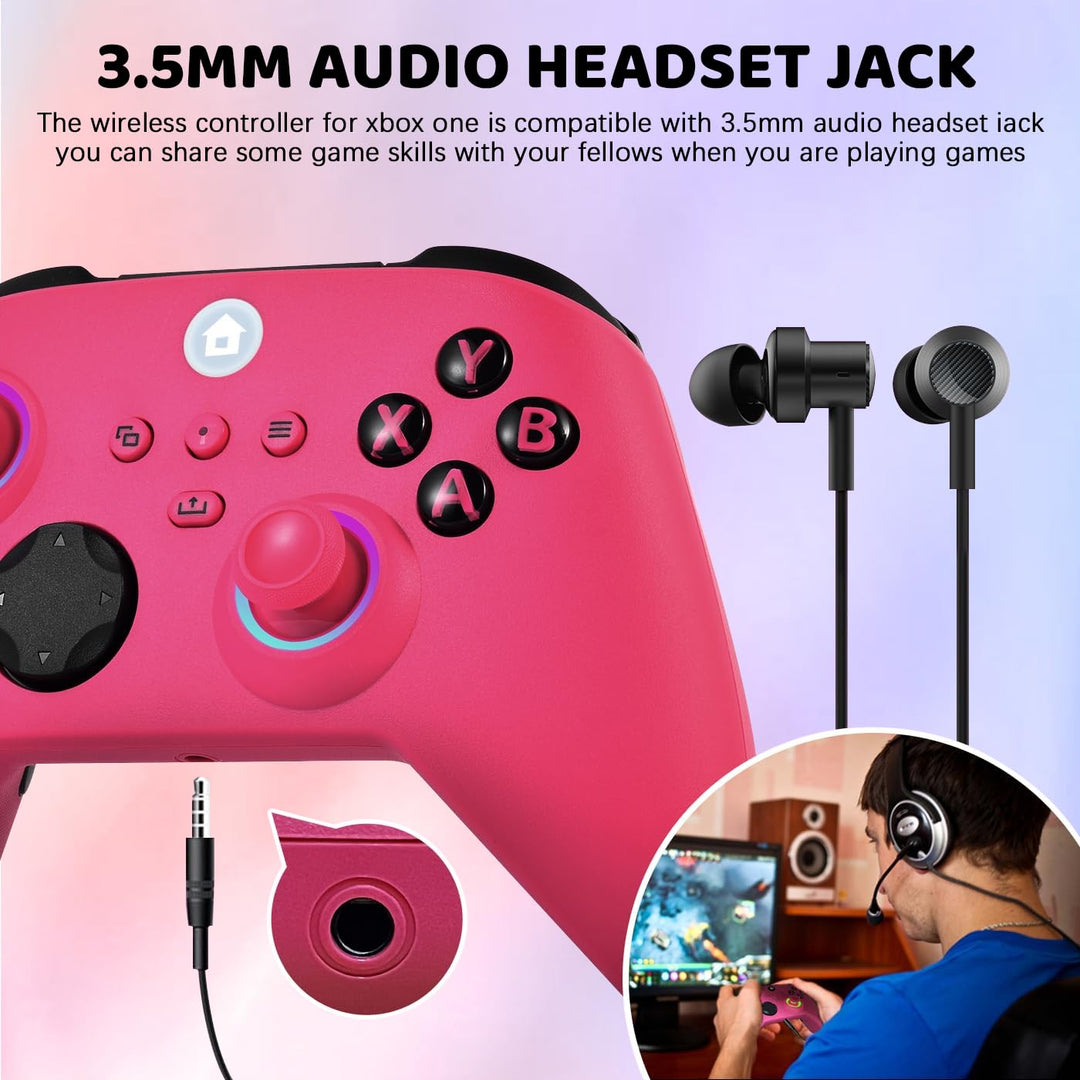 Lampelc Xbox One Controller, Xbox Wireless Controller für Xbox Series X&S/Xbox One/Elite/Windows 7/8