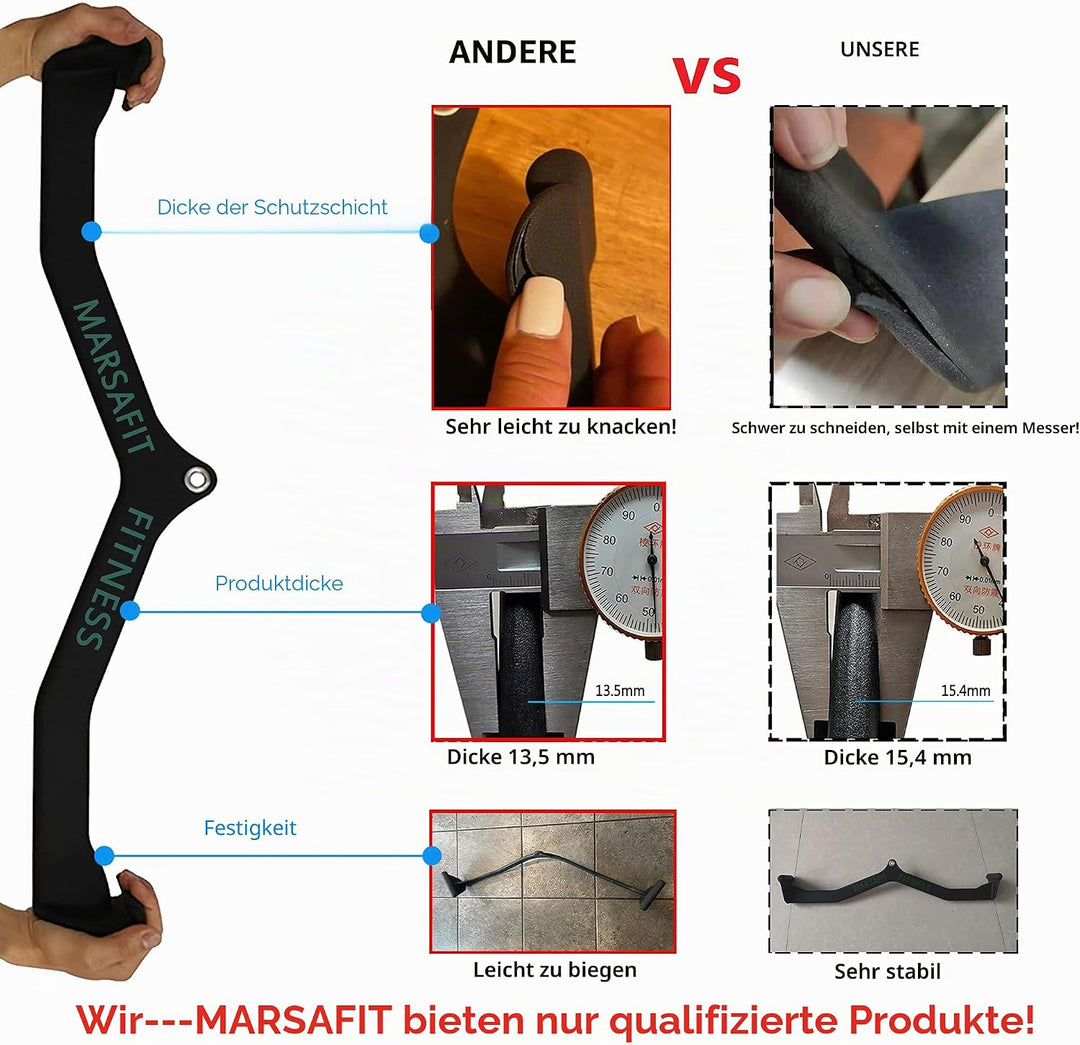 Trizeps-Pressstange, Latzugstange, Griff, Seilzug, Maschinen-Aufsätze, für Zuhause, Fitnessstudio, F