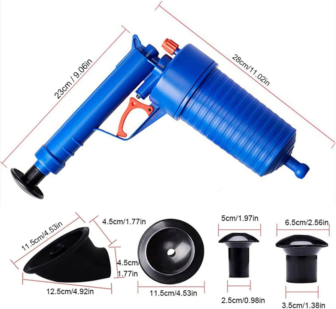 Drain Blaster, Air Power Toilet Plunger, Sink Plunger Pipe Blaster, manueller Pumpenreiniger, Hochdr
