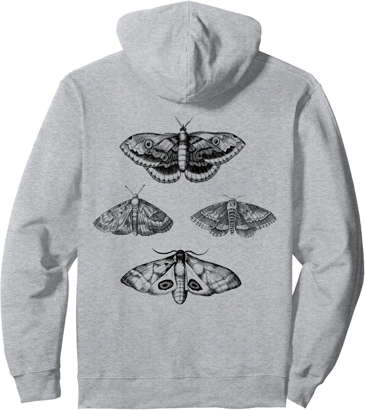 Wissenschaftlicher Retro- Motte der Weinlese Pullover Hoodie