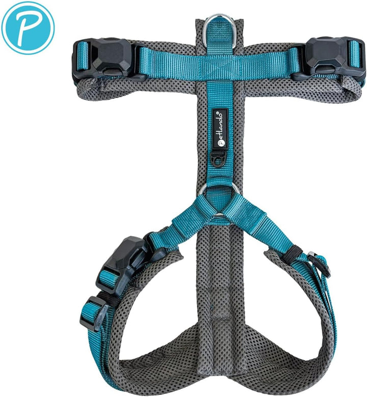 Petlando Hundegeschirr Magnetech Y-Comfort – Innovative Magnetschnalle, atmungsaktiv, mit Mesh gepol