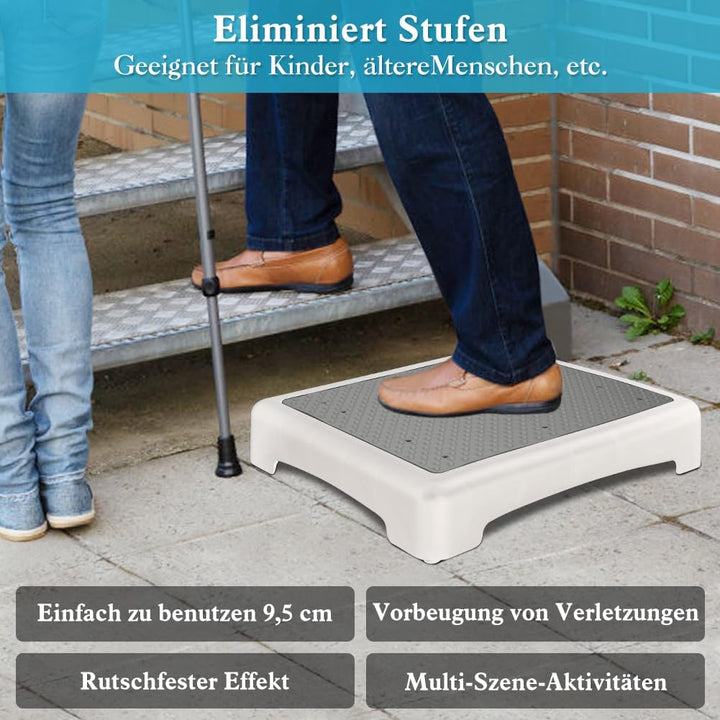 YHANEC Trittstufe Indoor & Outdoor, Steighilfen für ältere Menschen, Fussstützen mit Rutschschutz, H