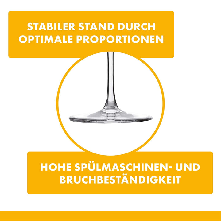 ilios Weinglas Nr. 2, 0,65 l, 6 Stück ohne Füllmarke, ohne Füllmarke