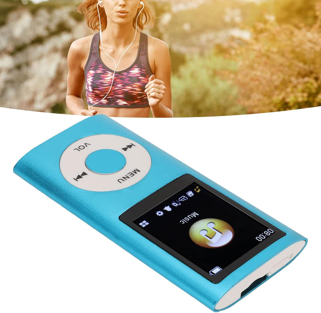 MP3-Musikplayer, MP3-Player, Tragbarer MP3-Player, Schlanker 1,8-Zoll-LCD-Bildschirm, mit Kopfhörer,