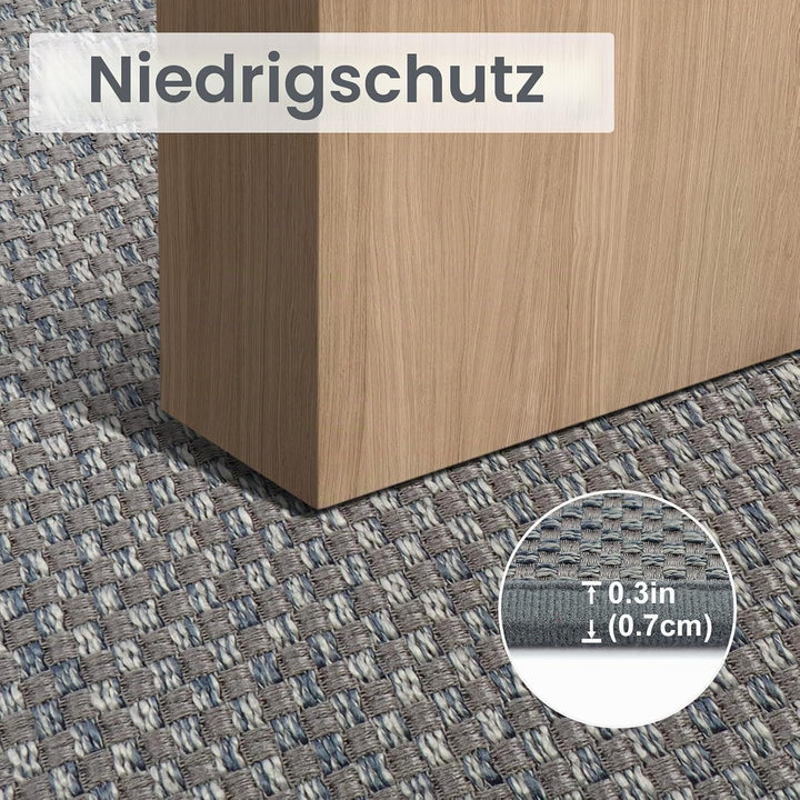 LEKEEPGO Fussmatte Innen 60 x 120 cm, rutschfest Fussmatte, waschbar Schmutzfangmatte, Dünn Türmatte
