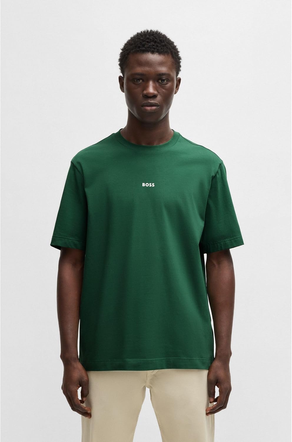 BOSS Herren T-Shirt M Offenes Grün 343, M Offenes Gr&#xFC;n 343