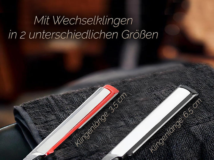 Solinger Rasiermesser Rasier-Set für Männer mit Wechselklingen Made in Germany Bartpflege Messer mit