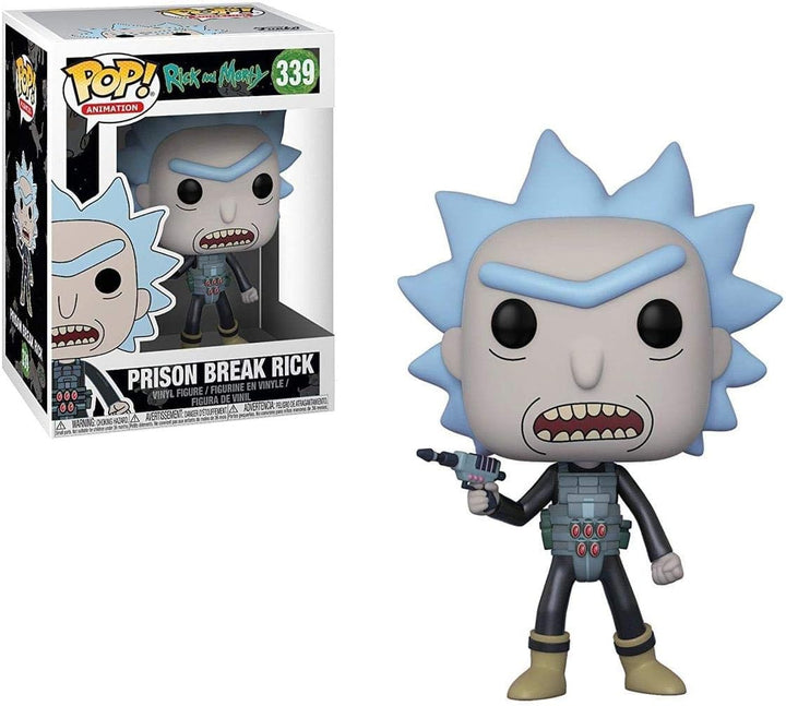 Funko 28450 and Morty S4 POP Vinylfigur: Rick & Morty: Prison Escape Rick, Multi, 3, 75 Zoll
