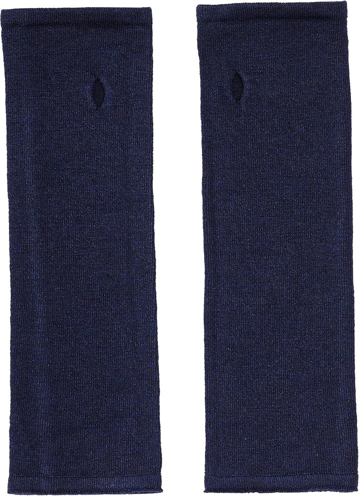 Enter the Complex® Armstulpen, Pulswärmer mit Daumenloch, Merino Wolle, Damen und Herren Dunkel Blau