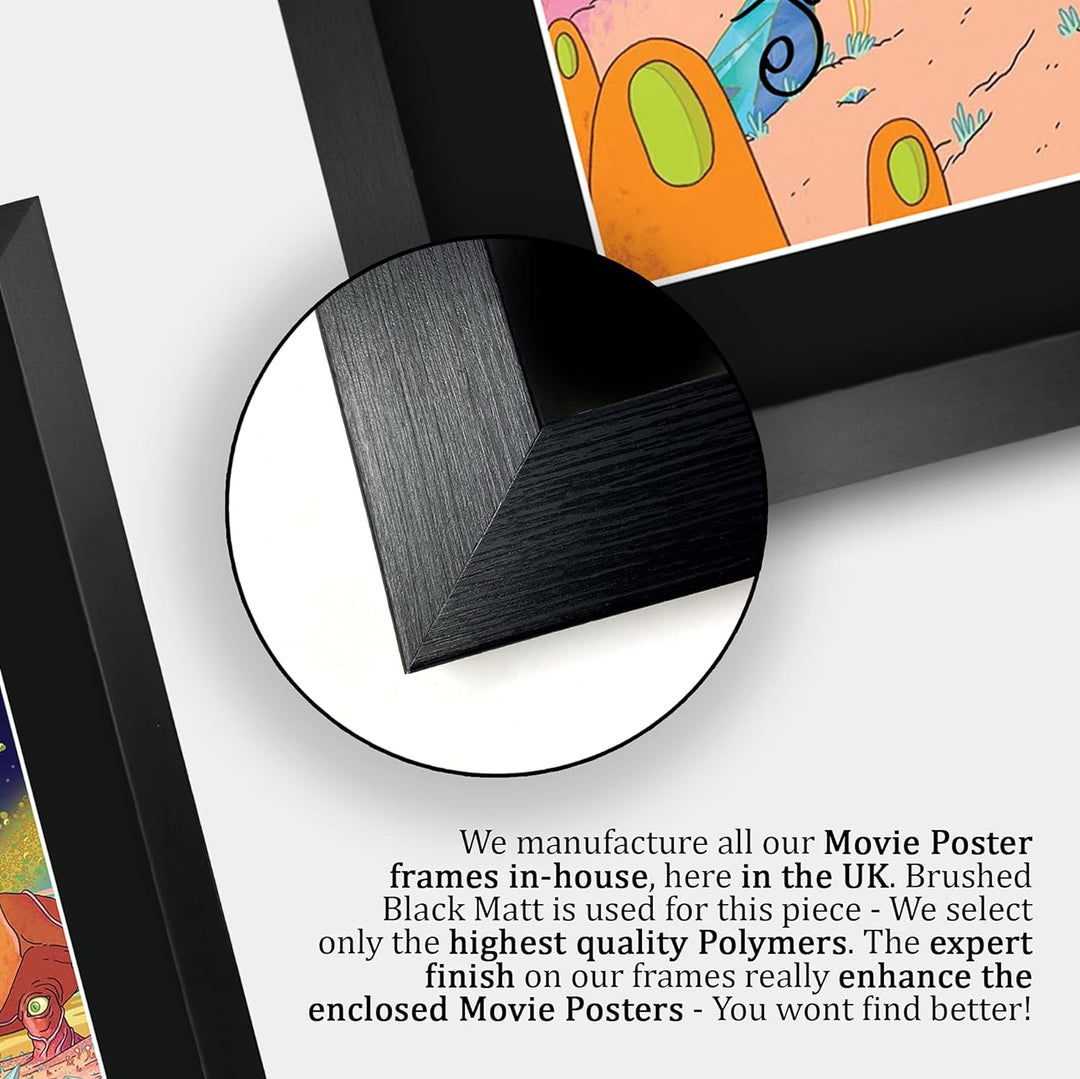 HWC Trading A3 FR Rick und Morty Justin Roiland Geschenke gedruckt Autogramm Bild für TV-Fanartikel