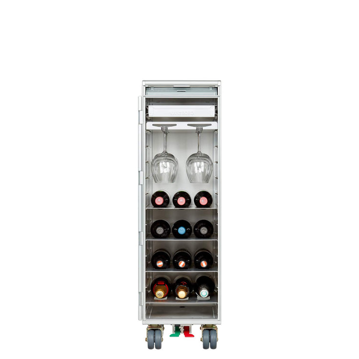 Ausstattungspaket für Flugzeugtrolleys und Airline Trolleys, Wein & Genuss inkl. Gläserhalterung, At